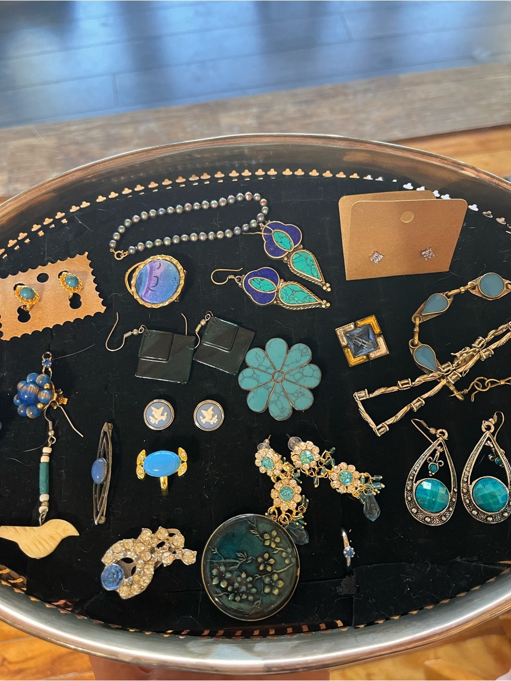 Mystery BLUE Jewelry Bag